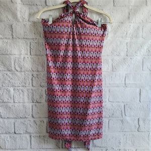 Athleta Herringbone Halter Swim Dress SZ XS